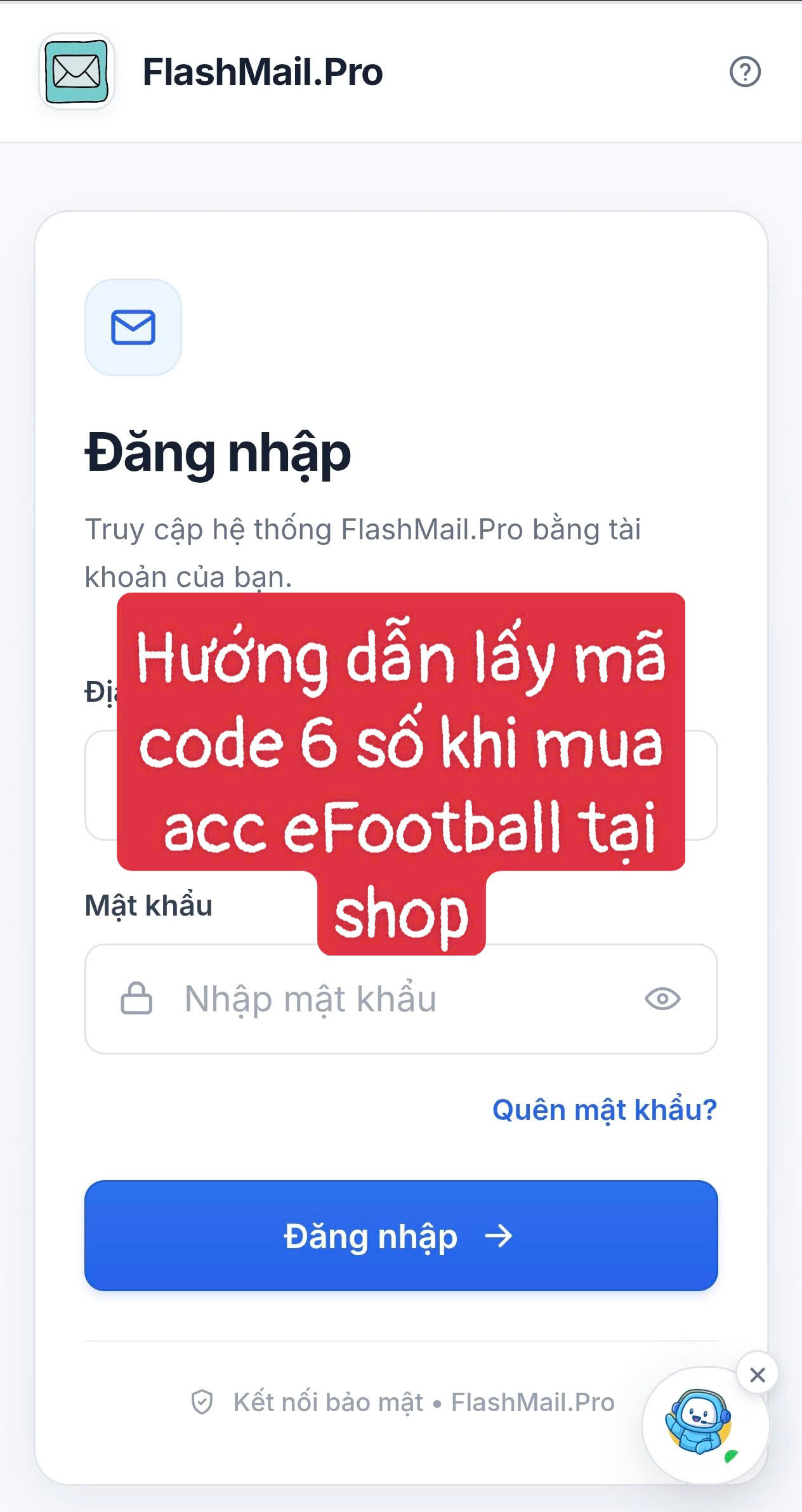 Hướng dẫn lấy mã code eFootball để đăng nhập, đổi email acc eFootball khi mua acc trên Shop