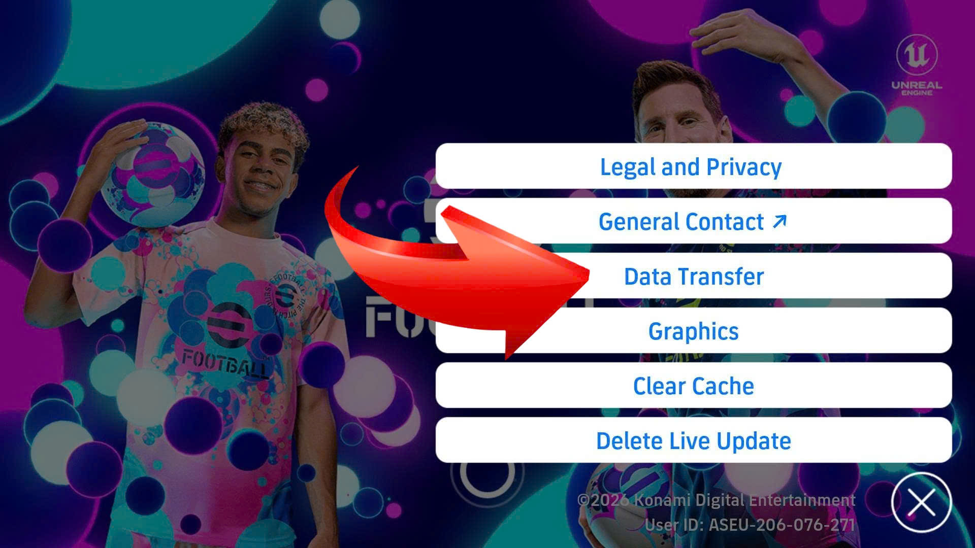 Bước 2 - Chọn Data Transfer